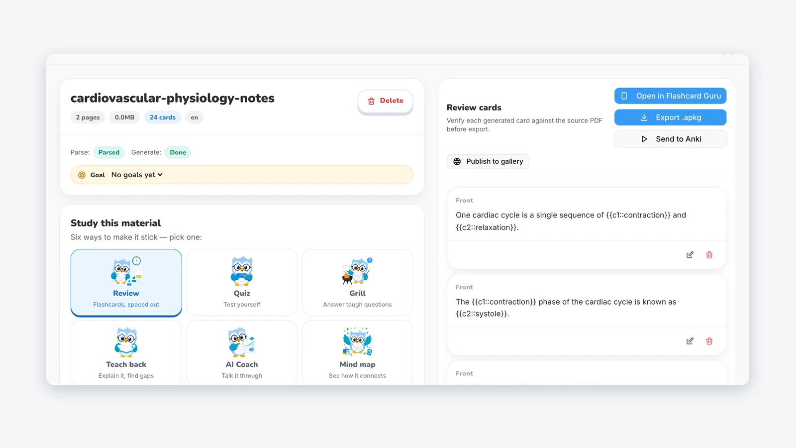 Best AI Flashcard Generator for Serious Anki Study